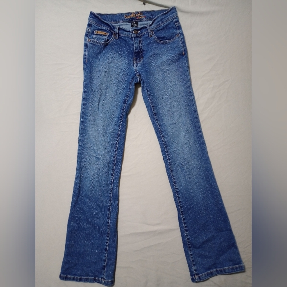 Southpole Jeans Womens Sz 3 Blue Jeans Denim Bootcut Y2K Hip Hop